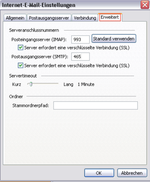 OL 2003 change imap 6 OL 2003 change imap 6